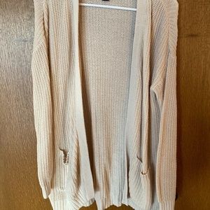 Forever 21 Knit Beige Cardigan